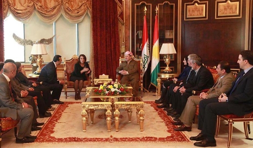 DTK heyeti, Mesud Barzani ile görüştü