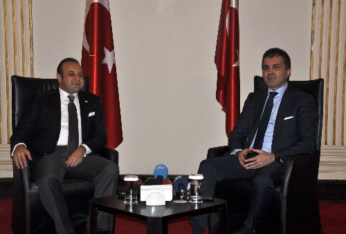 Egemen Bağış'tan yeni atanan Bakan Çelik'e tebrik ziyareti