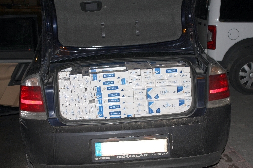 Erzincan'da 25 bin 190 paket kaçak sigara yakalandı