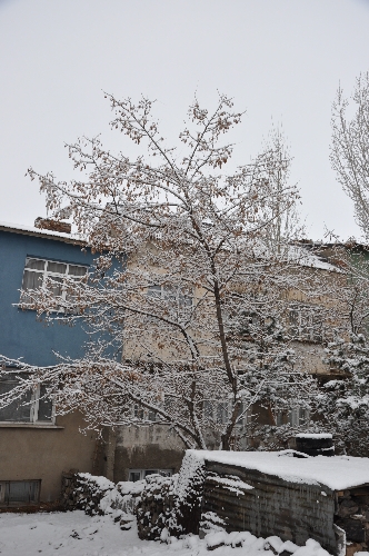 Erzurum beyaza büründü
