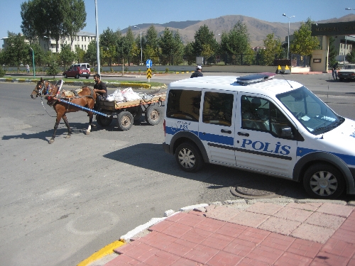 Erzurum'da at arabalarına trafik yasağı geldi