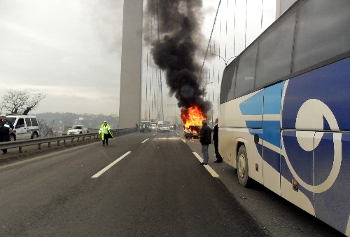 FSM'de trafiği kilitleyen yangın