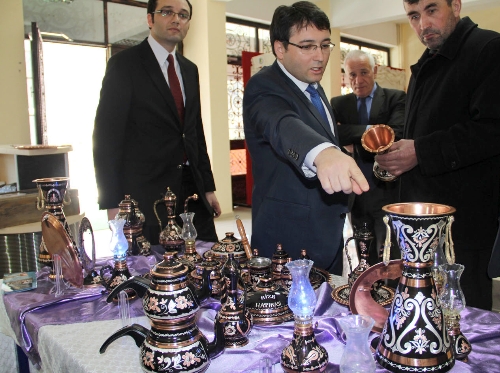 Güneysu'da bakır işlemeciliğine ilgi artıyor