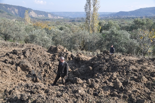 Hatay'a bir havan topu daha isabet etti