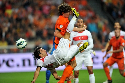 Hollanda: 1 - Türkiye: 0 (İlk yarı)