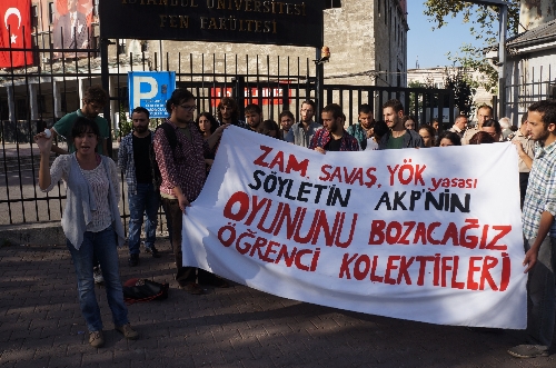 İÜ Akademik Yılı Açılış Töreni öncesi eylem