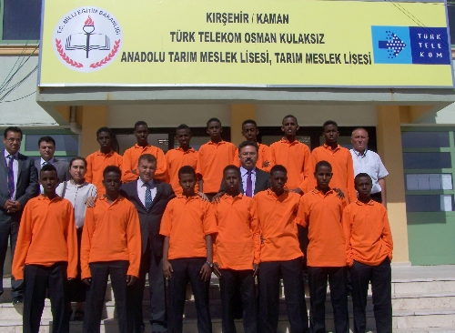 Kaman Türk Telekom Tarım Meslek Lisesi, Somalili 14 çocuğa kapılarını açtı