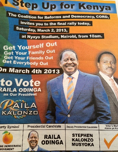 Kenya'da seçim propagandaları bugün sona eriyor