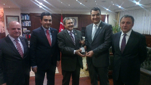 Kırşehir heyeti Bakan Eroğlu ile görüştü