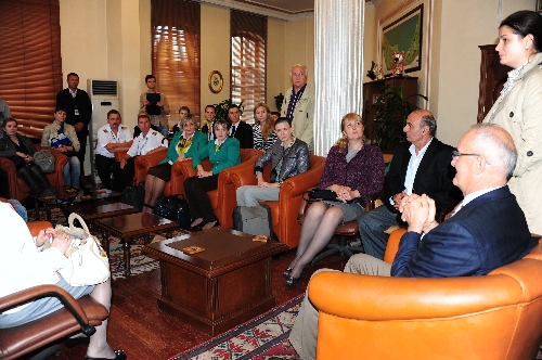 Krasnodarlı misafirler Başkan Yusuf Ziya Yılmaz'ı ziyaret etti