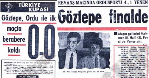 Kupada Göztepe ile eşleşen Orduspor daha önce yarı final oynamıştı