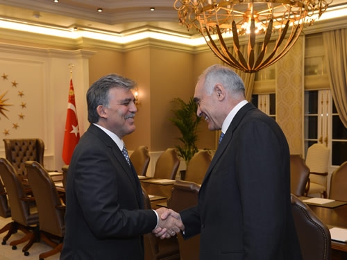 Mısır Dışişleri Bakanı Amr, Çankaya Köşkü'nde