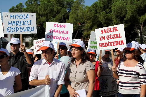 Muğla'da sağlık için yürüdüler