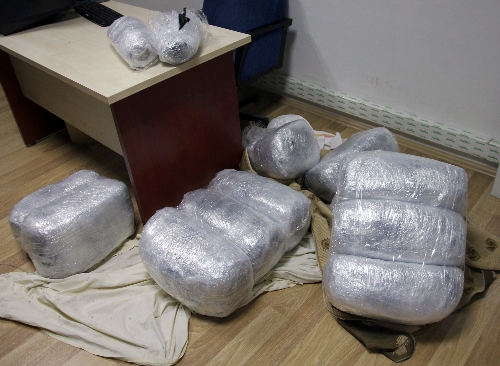 Nefes kesen operasyonda 60 kilogram esrar ele geçirildi
