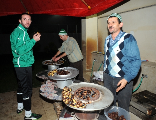 Özlüce'de kestane kebap