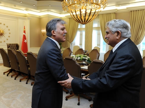 Pakistan Senatosu heyeti Çankaya Köşkü'nde