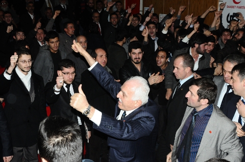 Saadet Partisi Genel Başkanı Mustafa Kamalak, Sivas'ta