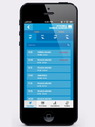 Sabiha Gökçen'de Mobil iOS uygulaması başladı