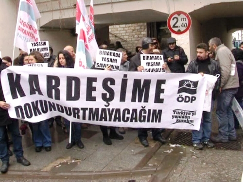 Samatya'da 'saldırı' protestosu