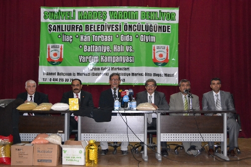 Şanlıurfa Belediye Meclisi, Suriyeliler için yardım kampanyası başlattı