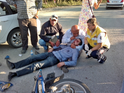 Sapanca'da trafik kazası:1 yaralı