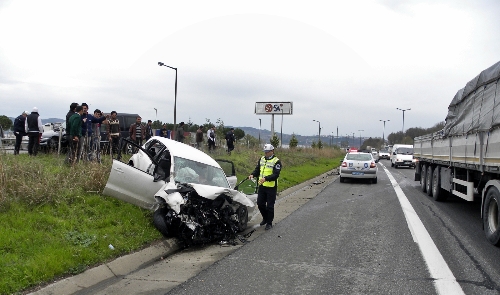 Sapanca'da trafik kazası: 4 yaralı