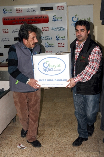 Sivas'tan Suriyeli sığınmacılara yardım eli