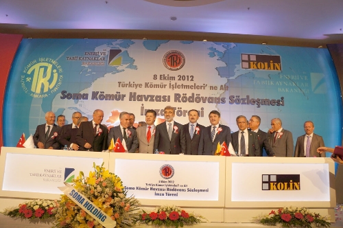 Soma'ya kurulacak 450 megawattlık yeni termik santralin imzaları atıldı