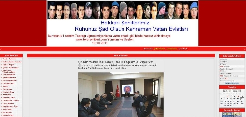 Terör şehitlerini kurdukları bu sitede yaşatıyorlar