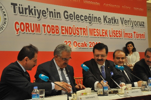 TOBB Çorum OSB'ye Meslek Lisesi yapacak