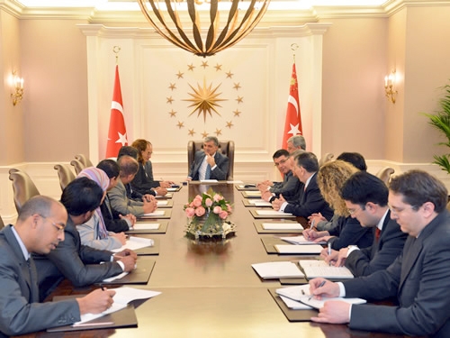Tunus Ulusal Kurucu Meclisi Komisyon Başkanı Abderrahim, Çankaya Köşkü'nde