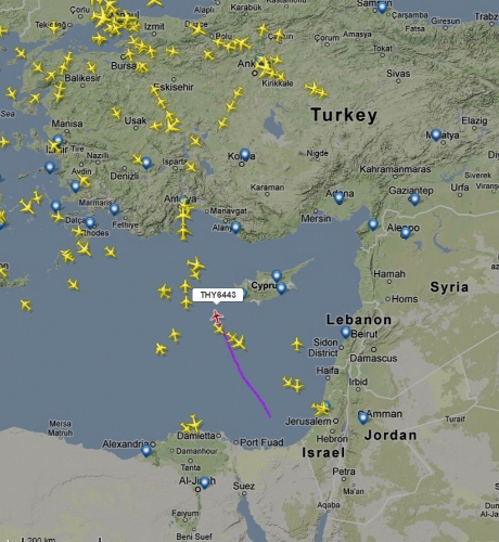 Türk uçakları, Suriye yerine Mısır üzerinden uçacak