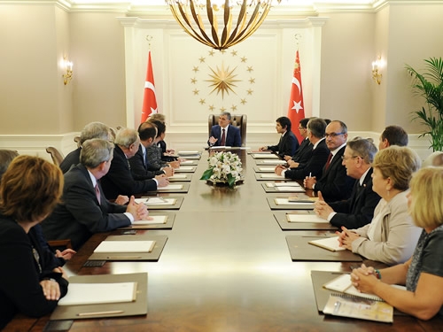 Türk-Amerikan Konseyi Başkanı Armitage, Çankaya Köşkü'nde