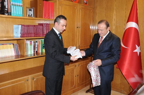 Vali Recep Kızılcık, eğitimcileri kabul etti